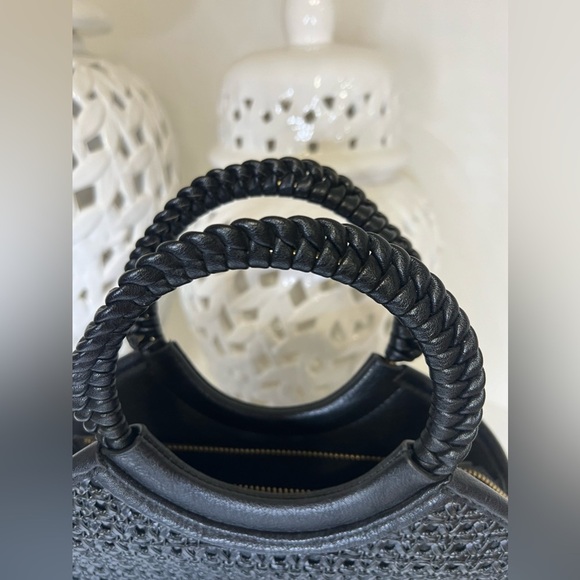 STREET LEVEL Chloe Woven Circle Tote women bag - Picture 5 of 12